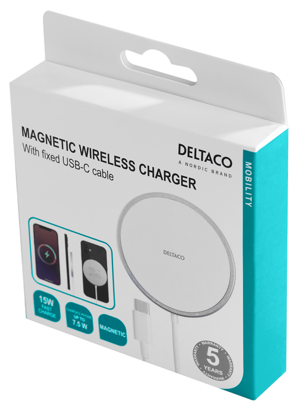Magnetic wireless charger, for phones and iPhones, USB-C