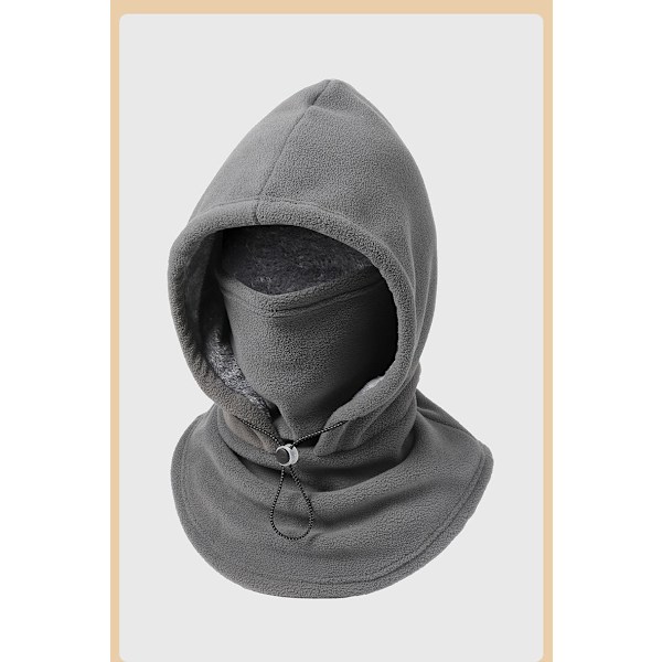 3-in-1 fleece talvibalaklava hiihtomaski Harmaa