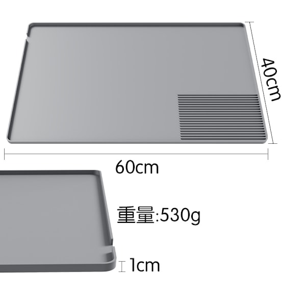 Kaffemaskinemåtte - 9,84in x 7,87in Sort