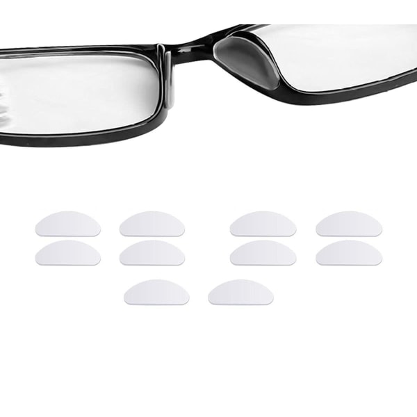 INF Nenäsuoja laseille silikoni läpinäkyvä 5 paria (15 mm)