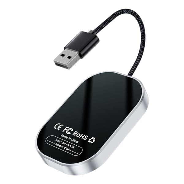 Smart Carplay & Android Auto Trådløs Adapter - 2-i-1 Forbindelsesboks, kompatibel med Apple og Android Enheder