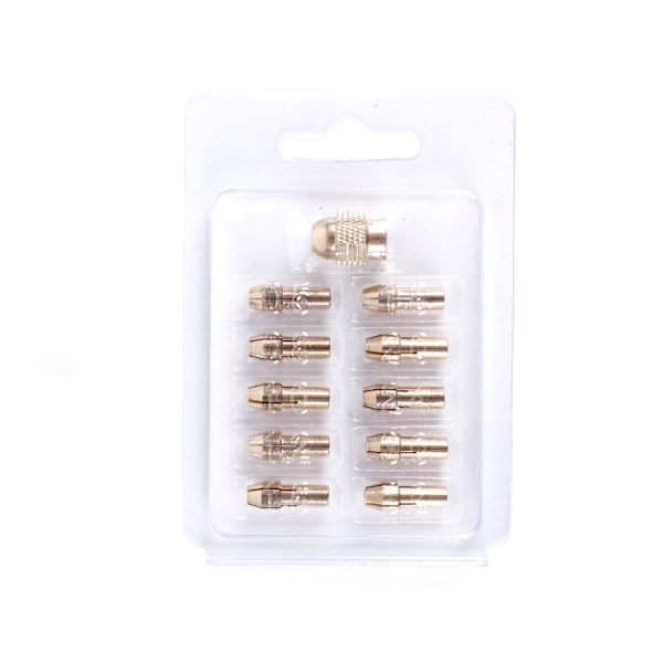Borrchuckar, 0,5-3,2 mm - 11 delar Guld