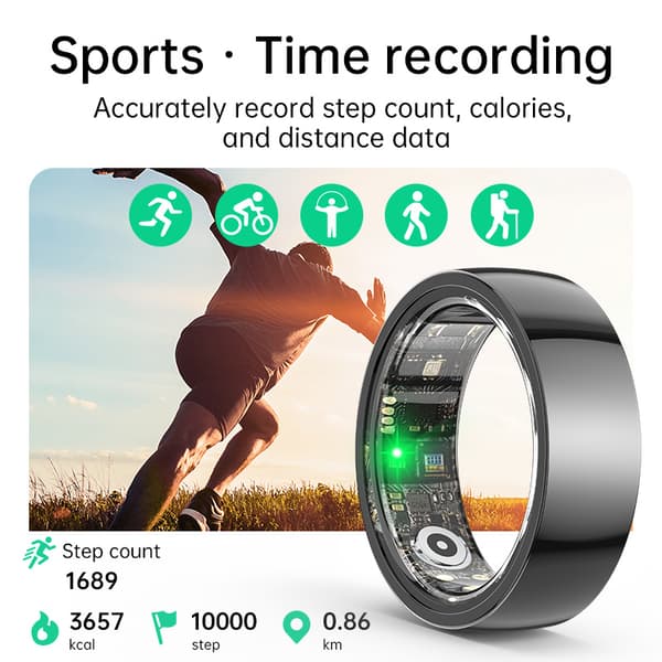 Smart Ring R1000 - Keramikutgåva Black 9 Black 9