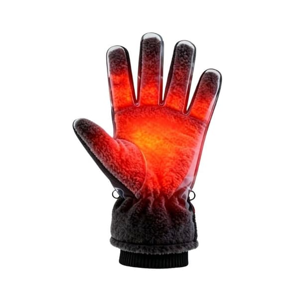 Genopladelige opvarmede touchscreen-handsker til vinter udendørs sport (8-16 timer) Black Black