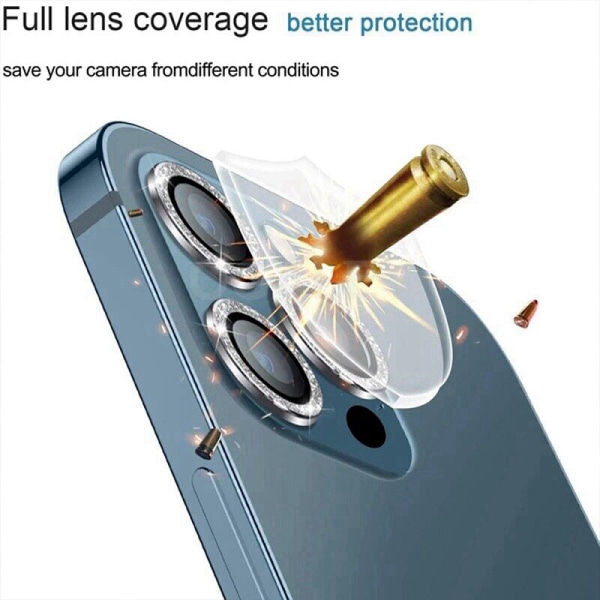 Kameraskydd 2-pack Blå  iPhone 13/13 Mini Blå