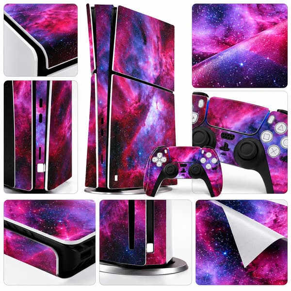 Suojaus PS5 Slim -konsolille Purple Purple