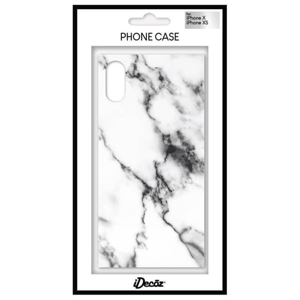 Mobilskal Vit Marble  iPhone X/XS