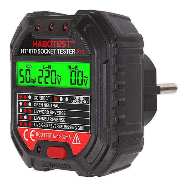 Sockeltestare med digital display Habotest HT107D