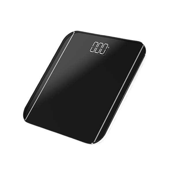 Digital Badrumsvåg - Hög Precision, Batteri Ingår Black Black