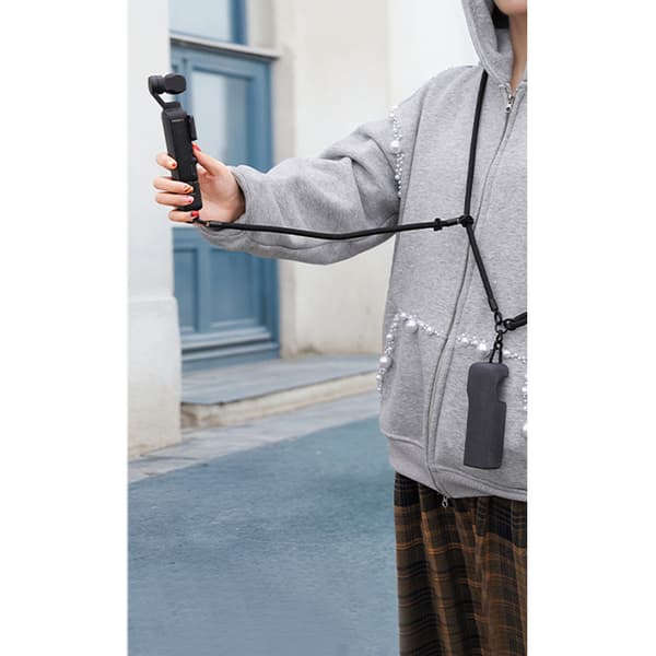 Sort Lanyard - Crossbody med dobbelt spænde design