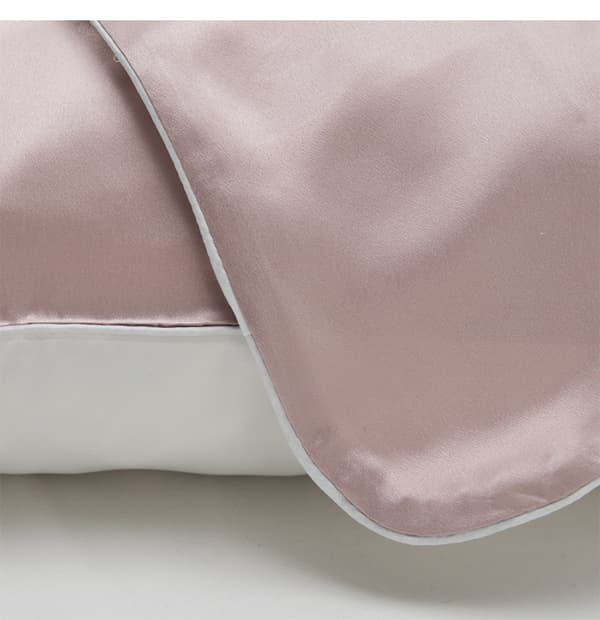 Örngott i 100 % Silke Pink Pink