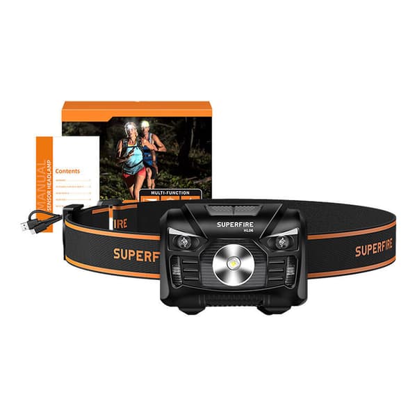 Strålkastare Superfire HL06, 500lm, USB