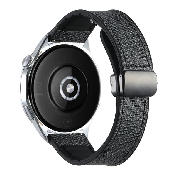 Sort denim stil 22 mm universal urrem til smartwatches