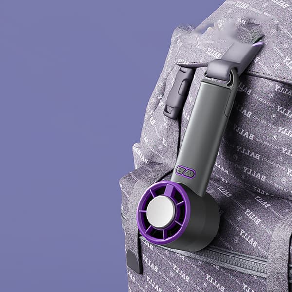 Halvleder Is Køling Mini Ventilator - Bærbar Komfort Grey Grey