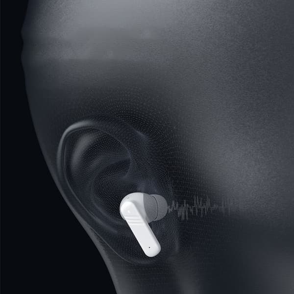 Bluetooth-hörlurar: Brusreducering och lång livslängd White White