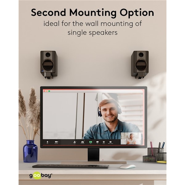 Väggfäste för soundbar Universal, svart