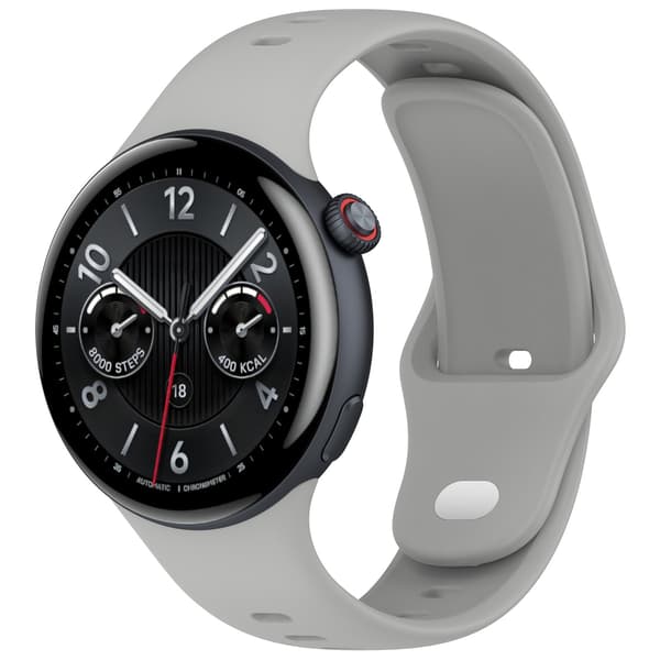 Stilfuld silikonerem til Vivo Watch 5 Grey Grey