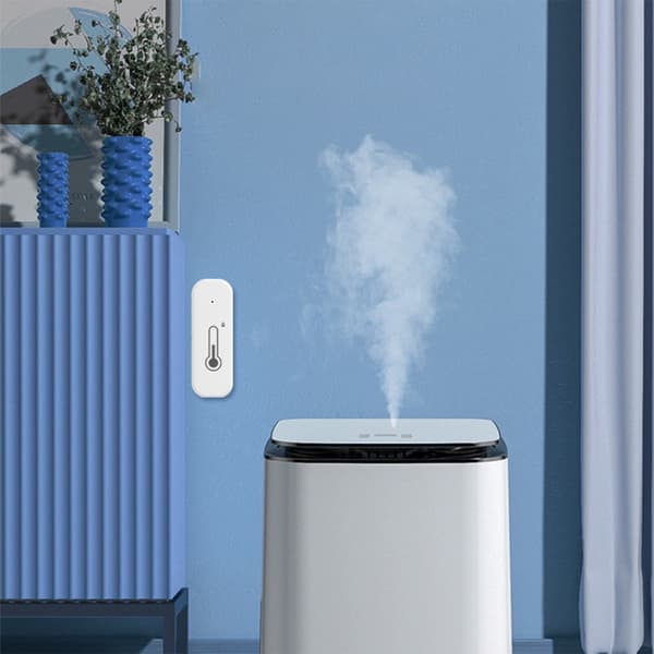Tuya WiFi & Bluetooth Smart Home Temperatur- og Fugtighedssensor til Smart Home Integration