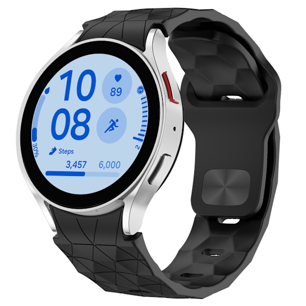 Galaxy Watch6/5/4 Silikonarmband Svart