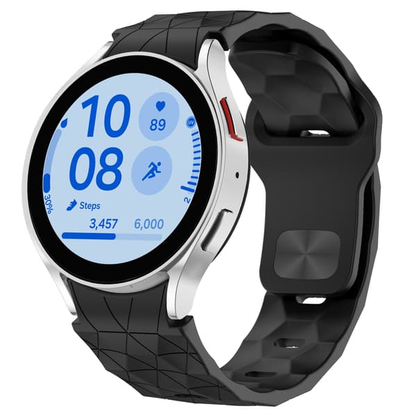 Galaxy Watch6/5/4 silikonrem Black Black