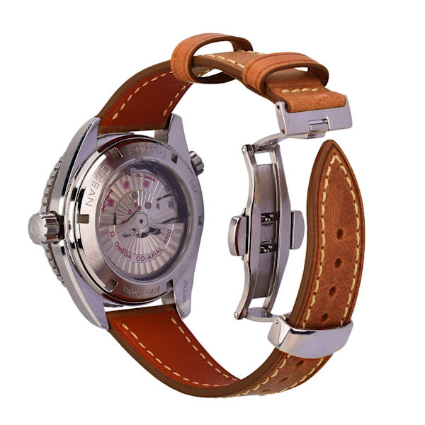 Klockarmband med dubbla knappar med fjärilsspänne Gul 22 mm