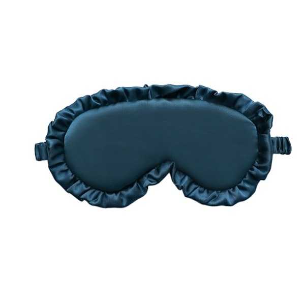 Ruffle Lace Soft Blackout -silmäside säädettävällä hihnalla Sleeping Eye Eye Mask -naamio Ruohon väri