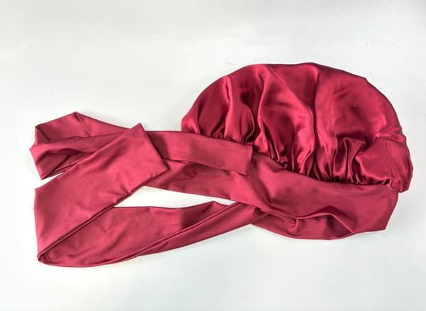 Sovmössa i 100 % silke för Kvinnor DarkRed DarkRed