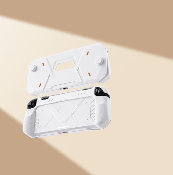 Suojakotelo Nintendo Switch 2:lle TPU+PC-kuori White White