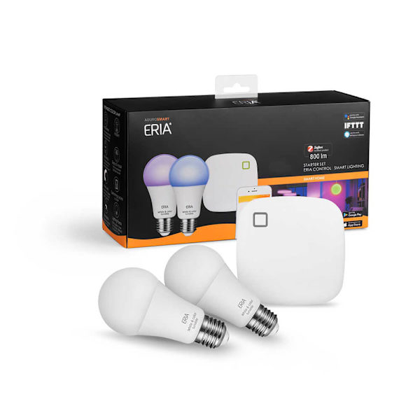 ADUROSMART Kit Lampa E27 RGB Dimbar Zigbee 2-pack