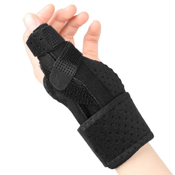 Tumbhandledsstöd, Justerbar tumstabilisator för smärtlindring, Vänster & Höger Hand - 2-pack