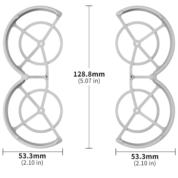 DJI NEO Propeller Guard Bumper til Drone - Stødsikker og kollisionssikker Grå