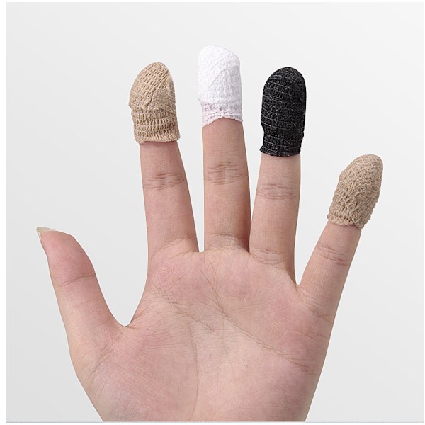 Guitar Finger Protectors, Anti-Pain Finger Wraps for Guitar Players Beige 5 cm