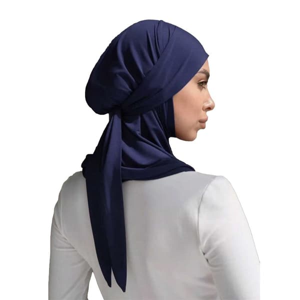 Alsidig Polyester Hovedtørklæde Hat - Solbeskyttelse, Varme og Stil NavyBlue NavyBlue