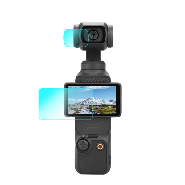 Linssin näytön karkaistu lasisuoja DJI Osmo Pocket 3:lle Läpinäkyvä