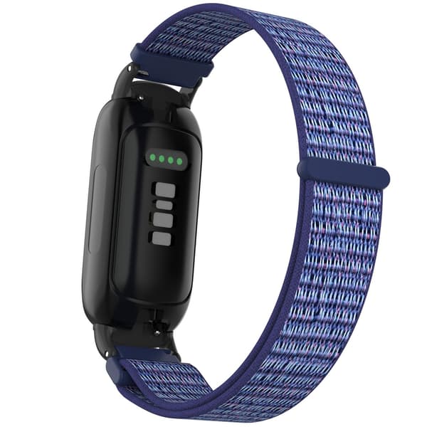 Nylon Loop Hook and Loop Rem Kompatibel med Fitbit Inspire 3 - Fås i Flere Farver Blue Blue