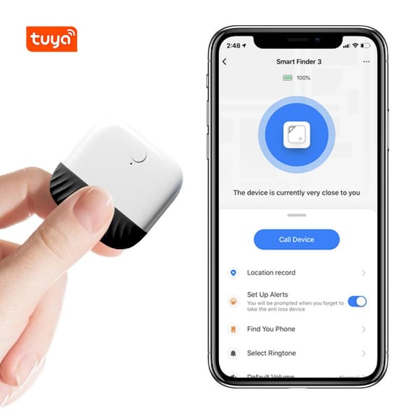 Blå Bluetooth Anti-Lost Tracker - Förlora Aldrig Dina Värdesaker Igen! Kompatibelt med iOS och Android