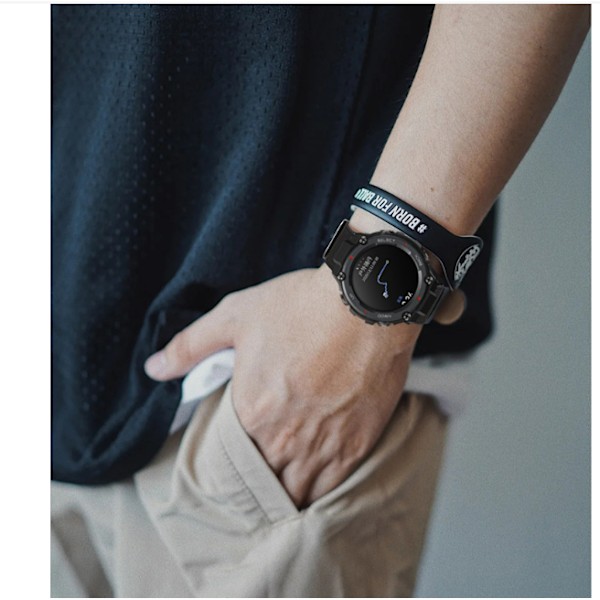 Amazfit T-Rex Pro Nylon Canvas klockarmband Svart