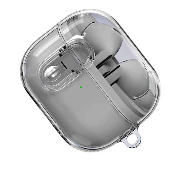 Skyddsfodral för Samsung Galaxy Buds 3/Buds 3 Pro med nyckelring Grå