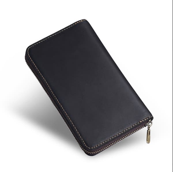 Premium Læder Lynlås Pen Etui - Holder Penne & Tilbehør