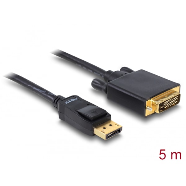 Display Port Male to DVI 24 + 1 Male Passive, 5 m
