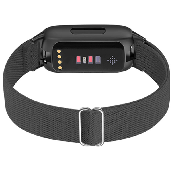 Fitbit Inspire 3 Ranneke Joustavaa Nailonia DarkGrey DarkGrey