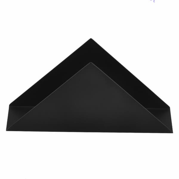 Modern Minimalistisk Triangulär Pappershanddukshållare i Rostfritt Stål - Stilren Servettdispenser Black Black
