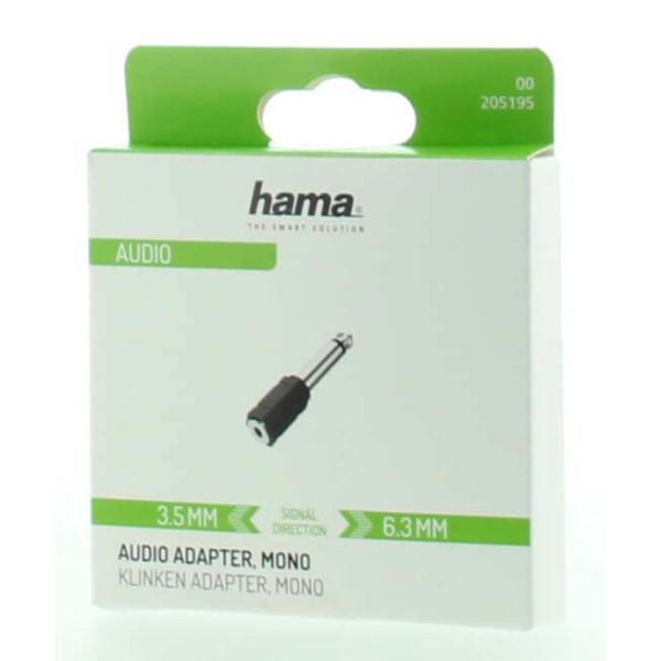 Adapter Audio 3.5 till 6.3 Hona till Hane Mono