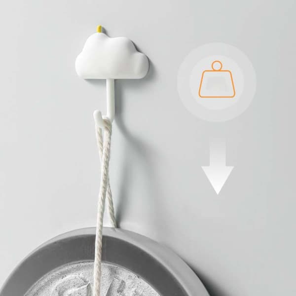 3 itsekiinnittyvän koukun sarja – vahva, vedenpitävä ja helppo asentaa Grey Grey