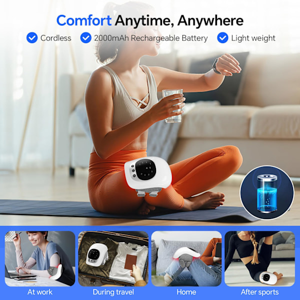 Trådløs knæ massager