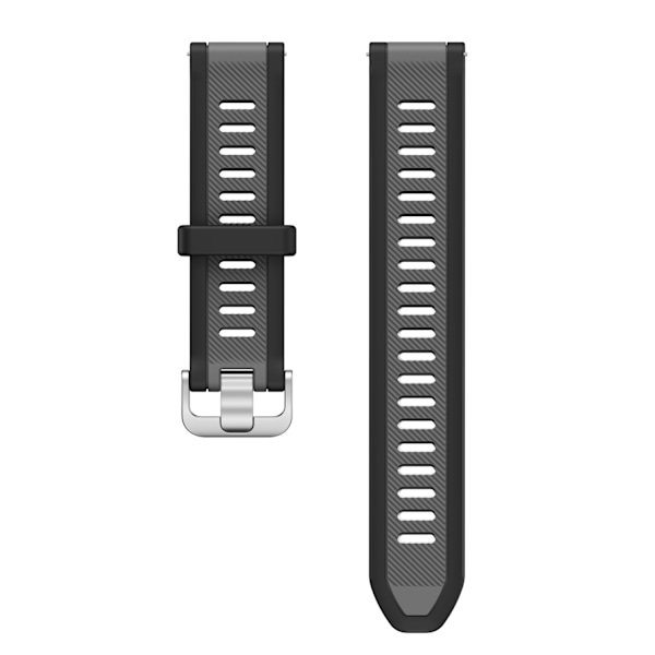 Silikone Urrem til Garmin Smartwatches Sort 20 mm
