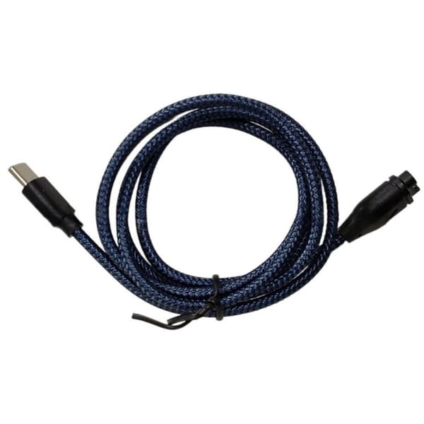 Flätad USB-C-laddkabel kompatibelt med Garmin Fenix 5/5S/6 och Forerunner 935, 100cm ABS+PET för säker daglig laddning
