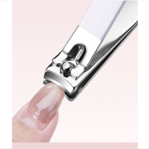 Professionelt manicuresæt i rustfrit stål til negleklippere Pink Pink