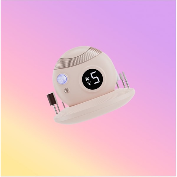 3-i-1 elektrisk nagelklippare: Trimma, fila och polera Rosa