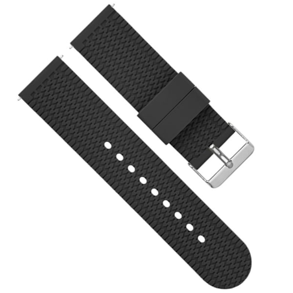Klockarmband i Silikon för Huawei Klockor Svart 22 mm